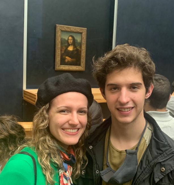 Nicole and Emilio at the Louvre